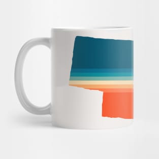 Nebraska State Retro Map Mug